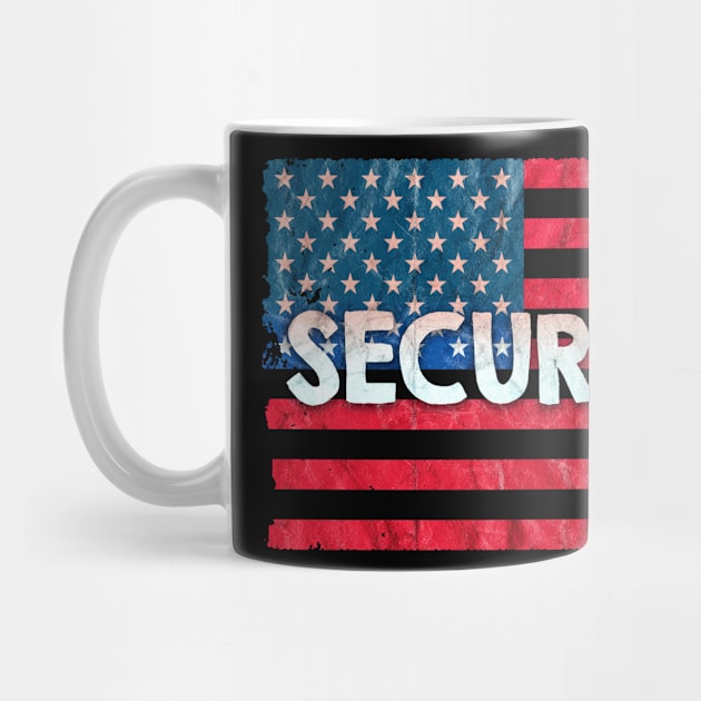 Security United States Flag by Jennifer